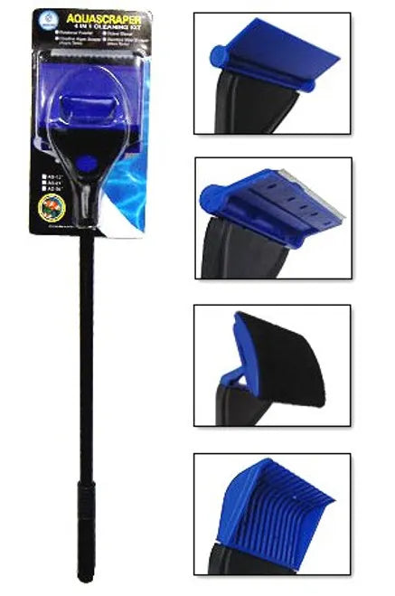 D-D 12" Aquascraper 4 in 1 Cleaning Kit