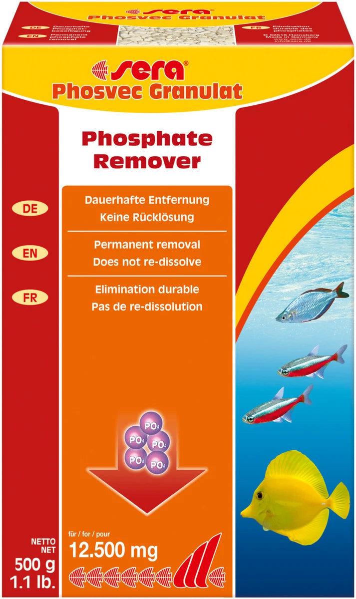 Sera phosvec granulat phosphate remover 500g