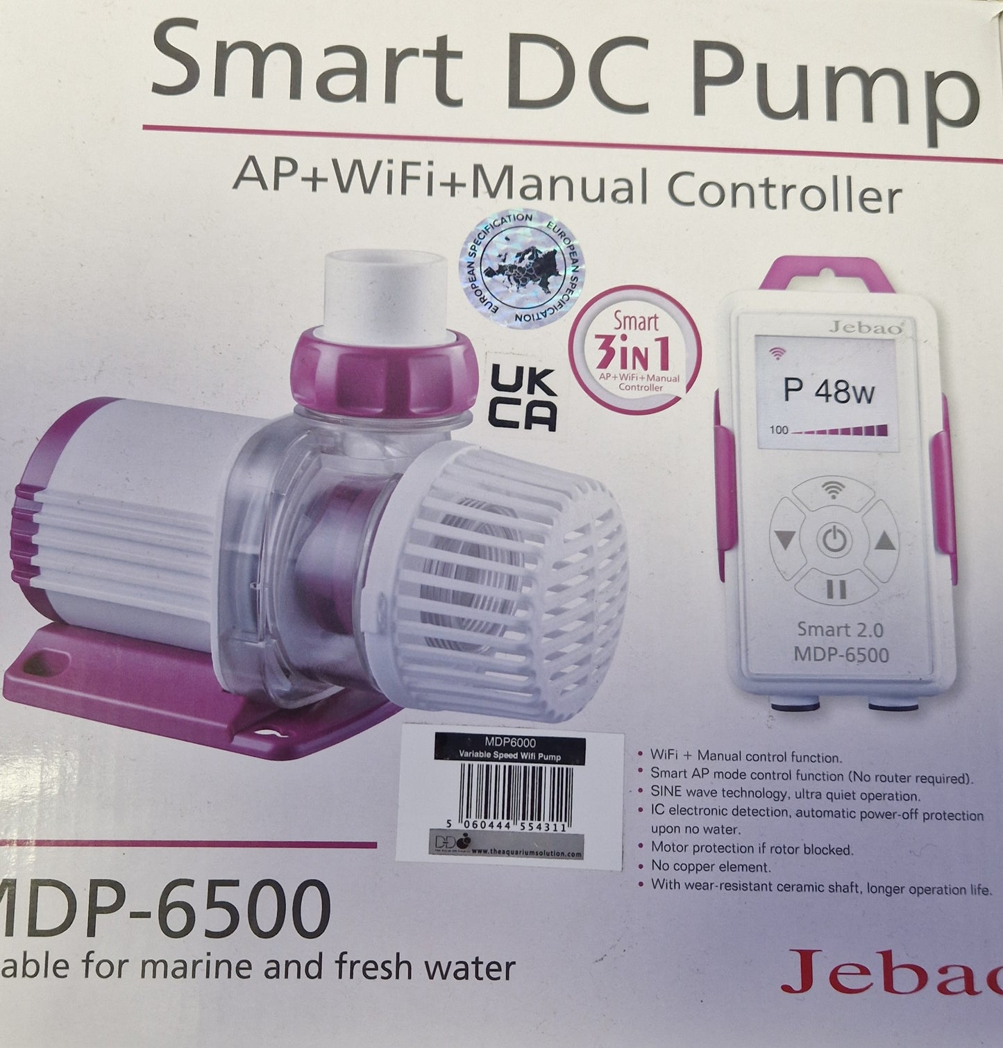 Jecod 6500 variable speed DC pump