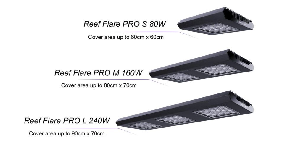 Reef Factory Reef Flare PRO M Full Spectrum – Black Equipment